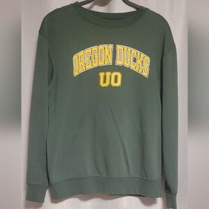 Russell Athletic Dark Green Crewneck Sweater with Yellow Accents